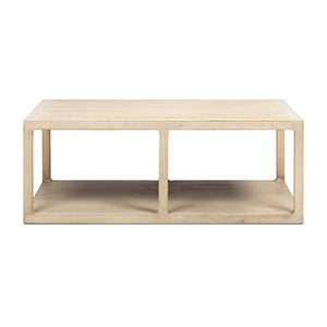 English Elm Ellis Reclaimed Pine Open Frame Coffee Table with Lower Shelf for Living Rooms B2719P485502