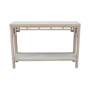 Lilys Peking Ming Arch Console Table Small Weathered Whitewash 9012-S