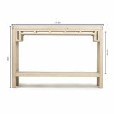 Lilys Peking Ming Arch Console Table Small Weathered Whitewash 9012-S