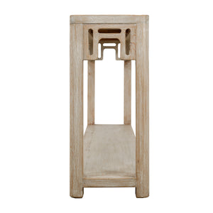 Lilys Peking Ming Arch Console Table Large Weathered Whitewash 9012-L