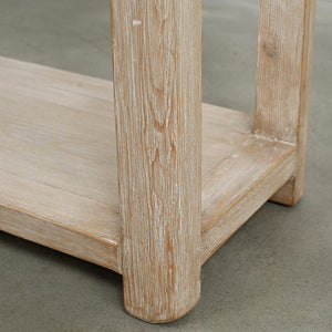Lilys Peking Ming Arch Console Table Large Weathered Whitewash 9012-L