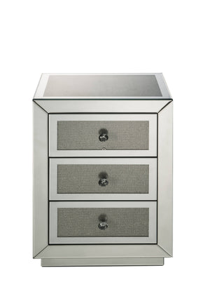 English Elm Noralie Mirrored Accent Table With Faux Diamonds - Glamorous Storage Solution For Any Room B2726P243248