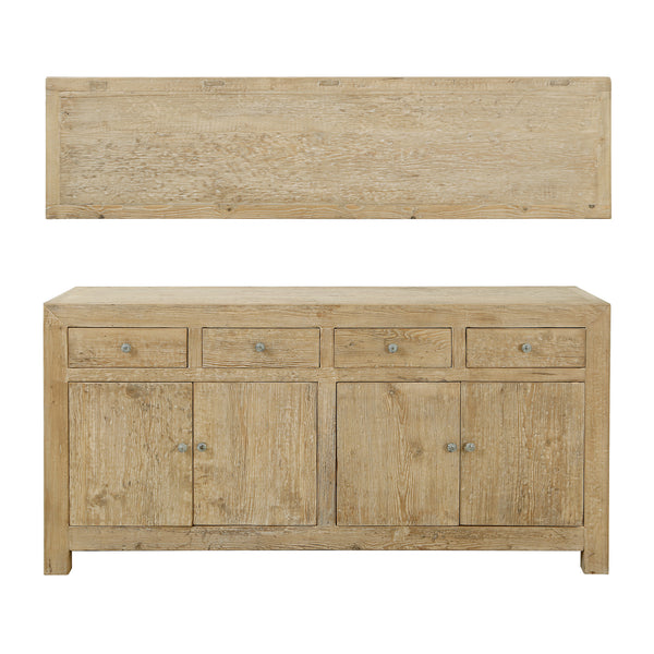 Lilys Capri 4 Drawers Buffet Weathered Natural Pinewood 9013-NA