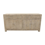 Capri 4 Drawers Buffet Weathered Natural Pinewood