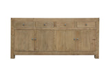 Lilys Capri 4 Drawers Buffet Weathered Natural Pinewood 9013-NA