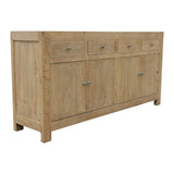 Lilys Capri 4 Drawers Buffet Weathered Natural Pinewood 9013-NA