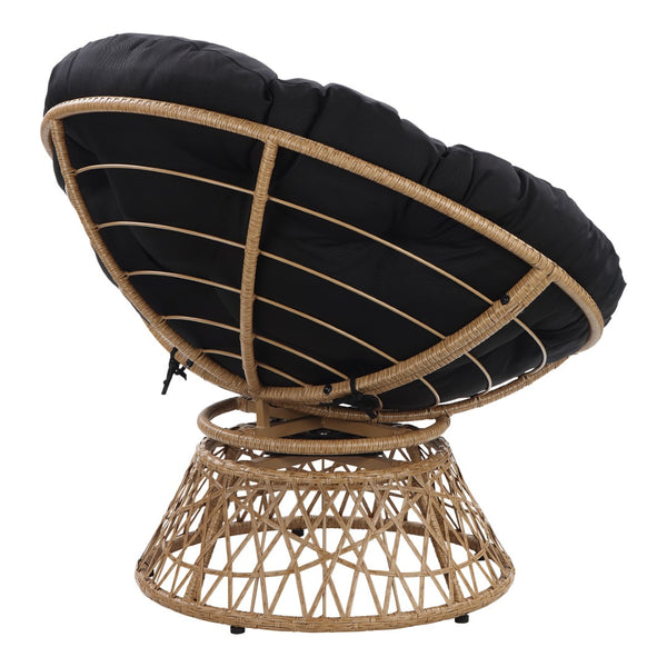 OSP Home Furnishings Papasan Chair Black