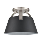 Jepson 9.5'' Wide 1-Light Semi Flush Mount - Matte Black 90170/1 Elk Lighting