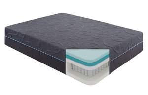 English Elm 14-inch Gel-Infused Memory Foam Hybrid Queen Mattress, 14" 5-Layer Cooling Pocket Coil Medium-Firm Comfort B011P213338