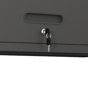 English Elm Heavy Duty Wall Mounted Steel Cabinet Locking Lift Door Garage Workshop Storage Black T2398P236482