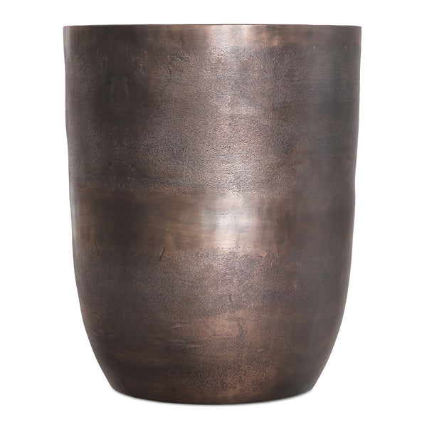 English Elm Morris Copper Metal Accent Table — Handcrafted Cast Aluminum, Durable Powder-Coated Finish, Versatile Use B136P361855