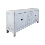 Lilys Amalfi Two Tones Shandong Buffet 3 Draw 4 Dr Distressed White 90200010