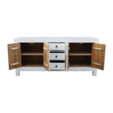 Lilys Amalfi Two Tones Shandong Buffet 3 Draw 4 Dr Distressed White 90200010