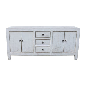 Lilys Amalfi Two Tones Shandong Buffet 3 Draw 4 Dr Distressed White 90200010
