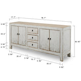 Lilys Amalfi Two Tones Shandong Buffet 3 Draw 4 Dr Distressed White 90200010