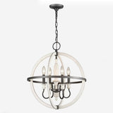 Brownell 20'' Wide 4-Light Chandelier - Anvil Iron 90203/4 Elk Lighting