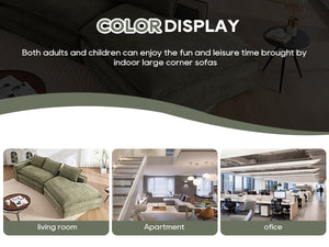 English Elm Modern Minimalist Modular Sectional Sofa - Stylish Cloud Couch With Right-Facing Chaise For Cozy Living W2959S00013