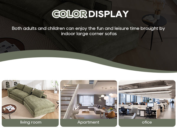 English Elm Modern Minimalist Modular Sectional Sofa - Stylish Cloud Couch With Right-Facing Chaise For Cozy Living W2959S00013