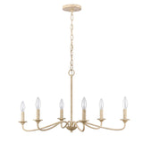 Ellisville 30'' Wide 6-Light Chandelier - Antique Cream 90220/6 Elk Lighting