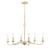 Ellisville 30'' Wide 6-Light Chandelier - Antique Cream 90220/6 Elk Lighting