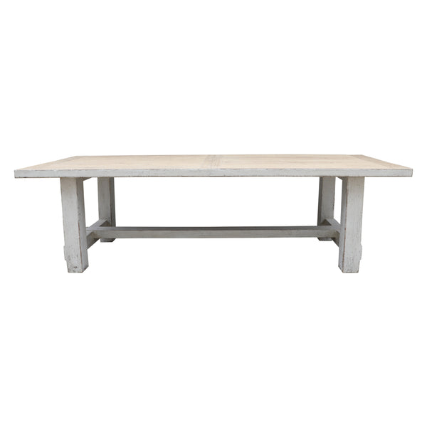 Lilys Amalfi Two Tones 9' Long Dining Table Antique Off White Large 9022-L