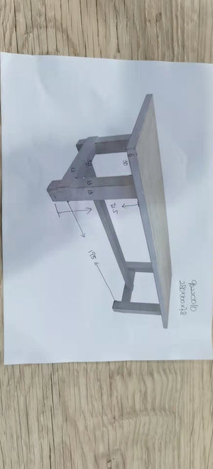 Lilys Amalfi Two Tones 9' Long Dining Table Antique Off White Large 9022-L