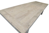 Lilys Amalfi Two Tones 9' Long Dining Table Antique Off White Large 9022-L