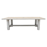 Lilys Amalfi Two Tones 9' Long Dining Table Antique Off White Large 9022-L