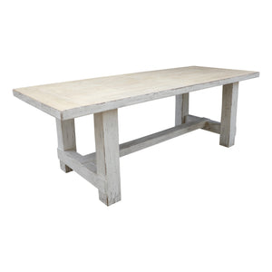 Lilys Amalfi Two Tones 7'  Long Dining Table Antique Off White Small 9022-S