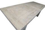 Lilys Amalfi Two Tones 7'  Long Dining Table Antique Off White Small 9022-S