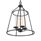 Ellisville 17.25'' Wide 4-Light Chandelier - Matte Black 90250/4 Elk Lighting