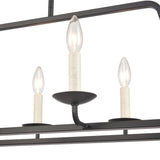 Ellisville 34'' Wide 6-Light Chandelier - Matte Black 90251/6 Elk Lighting