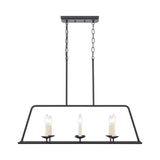 Ellisville 34'' Wide 6-Light Chandelier - Matte Black 90251/6 Elk Lighting