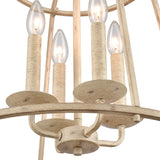 Ellisville 17.25'' Wide 4-Light Chandelier - Antique Cream 90260/4 Elk Lighting