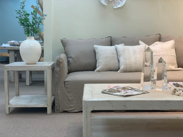 Lilys Peking Ming Coffee Table With Round Leg Antique Off White Small 9026-S