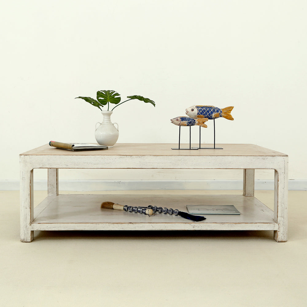 Lilys Peking Ming Coffee Table With Round Leg Antique Off White Small 9026-S