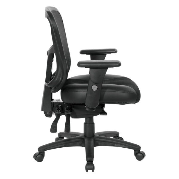 OSP Home Furnishings Progrid® Ergonomic High Back Office Chair with Lumbar Support and Adjustable Arms 98346