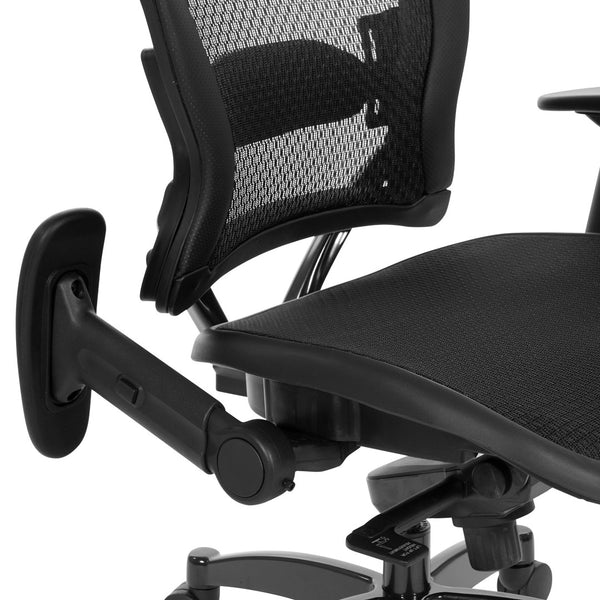 OSP Home Furnishings Manager's Ergonomic Mesh Office Chair with Lumbar Support and Synchro Recline Mechanism 2787R