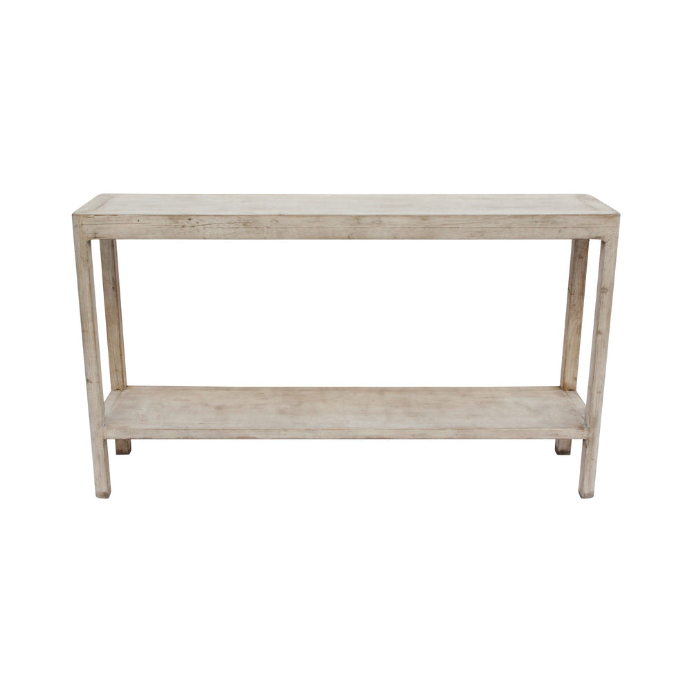 Lilys Peking Ming Console Table With Round Leg Antique Off White Large 9028-L