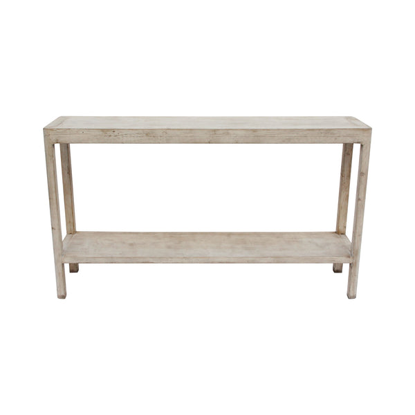 Lilys Peking Ming Console Table With Round Leg Antique Off White Large 9028-L