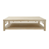 Lilys Ming Arch Coffee Table Weathered White Wash Large 9029