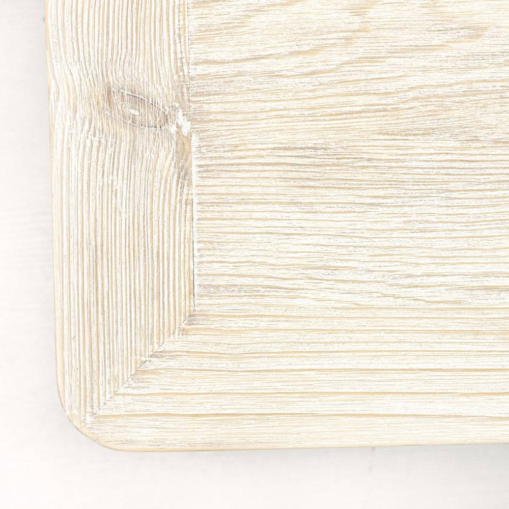 Lilys Ming Arch Square Coffee Table Weathered White Wash 39X39 9029-4