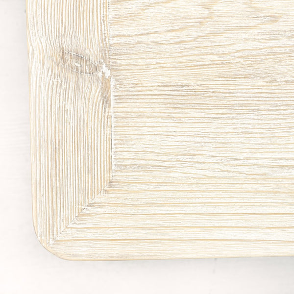 Lilys Ming Arch Square Coffee Table Weathered White Wash 39X39 9029-4