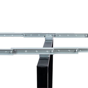 English Elm Modern Extendable Dining Table with Built-In Outlet, USB Ports & Storage, Space-Saving Console to 118" Brown W331S00192