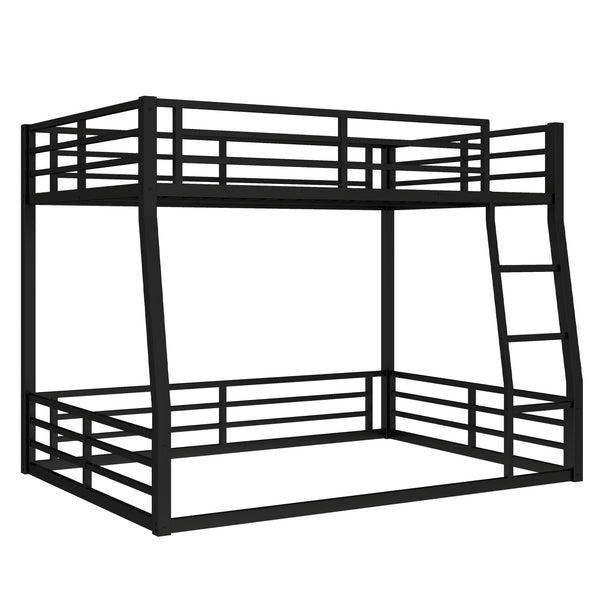 English Elm Metal Full Xl Over Queen Bunk Bed - Space-Saving Design For Teens & Adults, Durable, Noise-Free, No Box Spring! W1580S00141