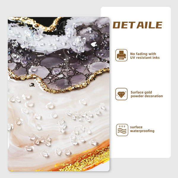 English Elm Luxury Crystal and Pearl Hand-Painted Oil Painting Canvas Mural for Hallway Entrance Modern Decor Black+Grey W3374P322234