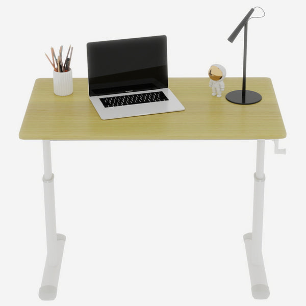 English Elm Adjustable Study Desk For Home & Office – Compact, Hand-Crank Design For Kids & Adults' Comfort W1935P338366