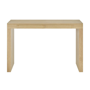 Donald Desk in Oak - Space-Saving Design with Hidden Drawers, Perfect for Any Small Office Setup!