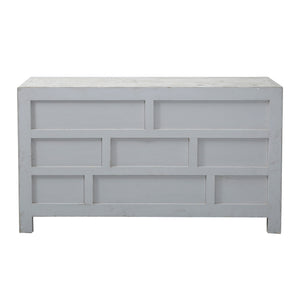 Lilys Amalfi Two Tones Chest Of  Drawers Antique Off White 63X18X35 9031-W