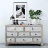 Amalfi Two Tones Chest Of  Drawers Antique Off White 63X18X35